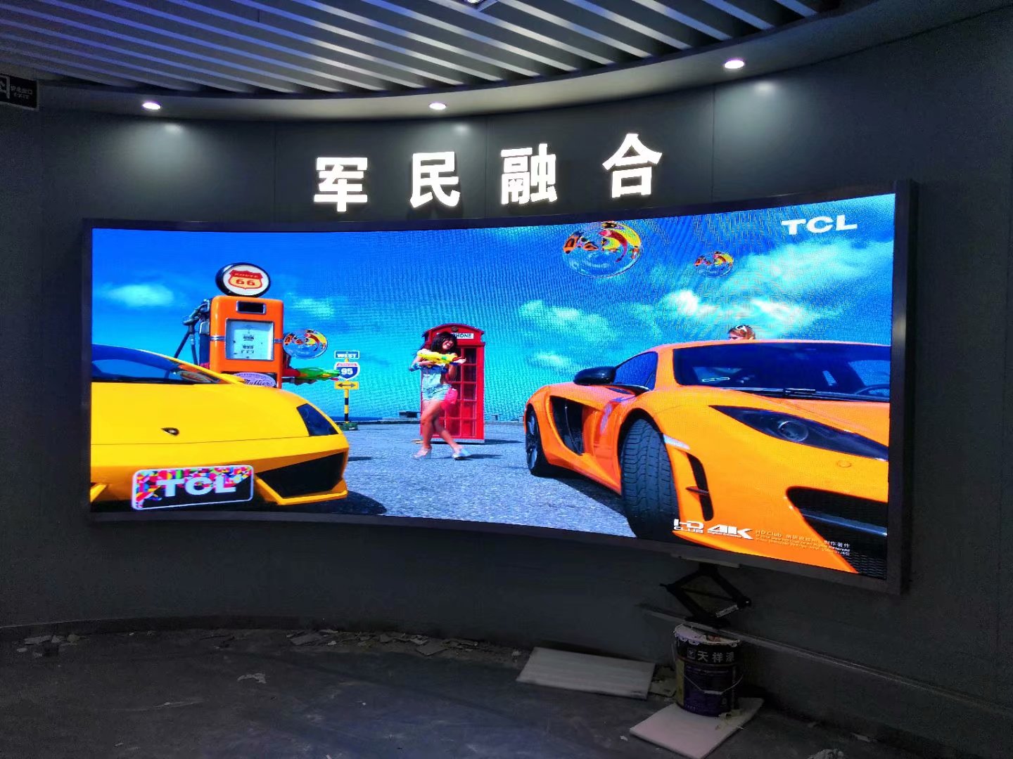 南京某軍工研究所50㎡室內(nèi)小間距完美點(diǎn)亮！